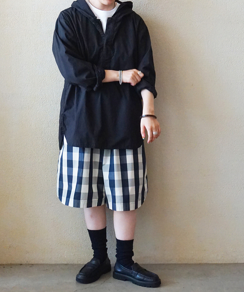 JOURNAL STANDARD LUXE(ジャーナルスタンダード ラックス)の「タフタチェックギャザーハーフパンツ(その他パンツ・レディース・ブラック系その他・FREE)」の9枚目の写真