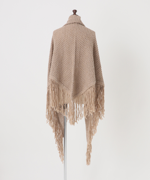 Noble(ノーブル)の「FRATTELLI TALLI/フラッテリ タッリ FRINGE STOLE(ストール/ショール・レディース・チャコールグレー/ベージュ系その他・FREE)」の5枚目の写真