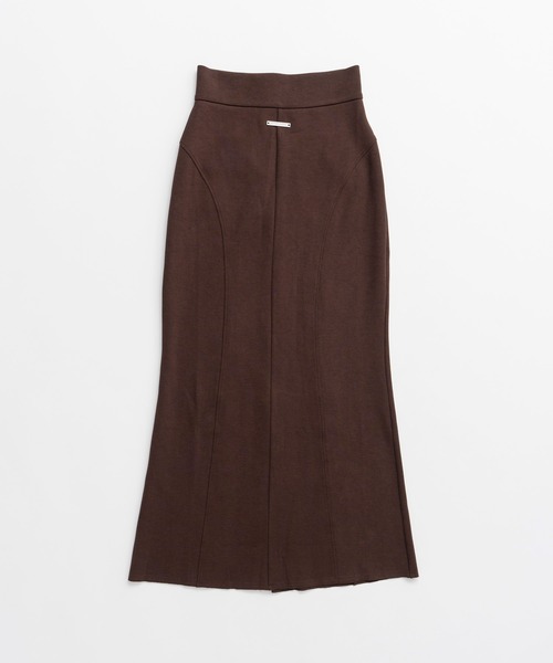 PRANK PROJECT(プランクプロジェクト)の「【2026Autumn Pre-Order】リブナロースカート / Rib Narrow Skirt(スカート・レディース・ブラウン/グレー/ブラック・38/36)」の6枚目の写真