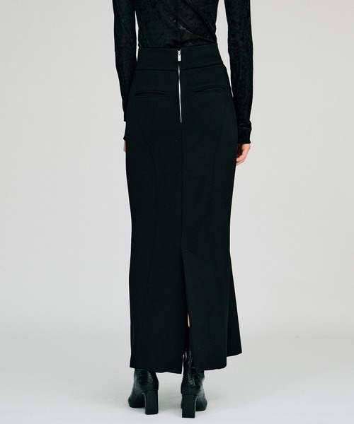 PRANK PROJECT(プランクプロジェクト)の「【2026Autumn Pre-Order】リブナロースカート / Rib Narrow Skirt(スカート・レディース・ブラウン/グレー/ブラック・38/36)」の4枚目の写真