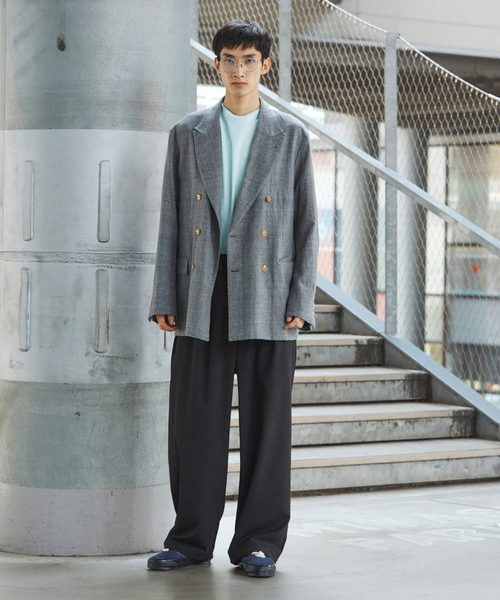 JOURNAL STANDARD(ジャーナルスタンダード)の「ウーリーノ オーバー パンツ(スラックス・メンズ・カーキ/ブラウン/ブラック・SMALL/MEDIUM/LARGE)」の4枚目の写真
