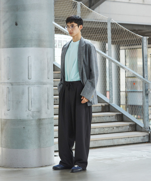 JOURNAL STANDARD(ジャーナルスタンダード)の「ウーリーノ オーバー パンツ(スラックス・メンズ・カーキ/ブラウン/ブラック・SMALL/MEDIUM/LARGE)」の5枚目の写真