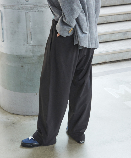 JOURNAL STANDARD(ジャーナルスタンダード)の「ウーリーノ オーバー パンツ(スラックス・メンズ・カーキ/ブラウン/ブラック・SMALL/MEDIUM/LARGE)」の7枚目の写真