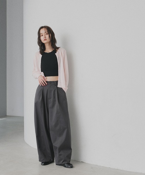 ad thie(アドティエ)の「バレルレッグタック ワイド パンツ(その他パンツ・レディース・ネイビー/ブラック/グレー・MEDIUM/LARGE)」の21枚目の写真