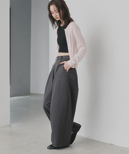 ad thie(アドティエ)の「バレルレッグタック ワイド パンツ(その他パンツ・レディース・ネイビー/ブラック/グレー・MEDIUM/LARGE)」の22枚目の写真