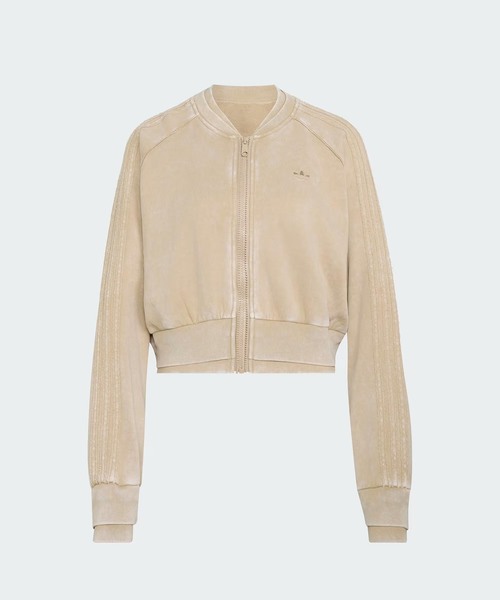 adidas Originals(アディダスオリジナルス)の「adidas originals / アディダス オリジナルス SST DOUBLE LAYERED CROPPED TRACK(ブルゾン・レディース・ブラック/カーキ・MEDIUM)」の2枚目の写真