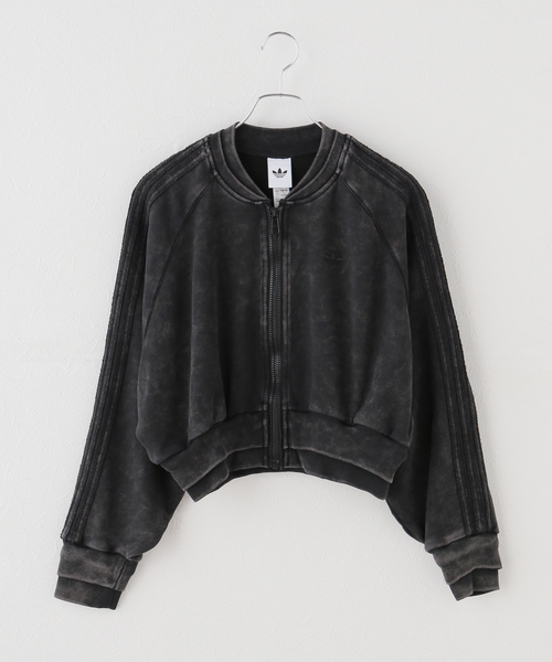 adidas Originals(アディダスオリジナルス)の「adidas originals / アディダス オリジナルス SST DOUBLE LAYERED CROPPED TRACK(ブルゾン・レディース・ブラック/カーキ・MEDIUM)」の15枚目の写真