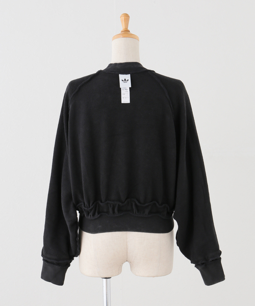 adidas Originals(アディダスオリジナルス)の「adidas originals / アディダス オリジナルス SST DOUBLE LAYERED CROPPED TRACK(ブルゾン・レディース・ブラック/カーキ・MEDIUM)」の5枚目の写真