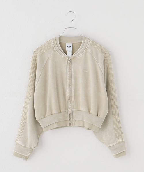 adidas Originals(アディダスオリジナルス)の「adidas originals / アディダス オリジナルス SST DOUBLE LAYERED CROPPED TRACK(ブルゾン・レディース・ブラック/カーキ・MEDIUM)」の10枚目の写真