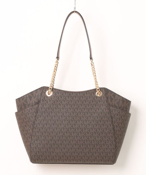 MICHAEL KORS(マイケルコース)の「JET SET ショルダーバッグ ラージ - Mkシグネチャー(ショルダーバッグ・レディース・ブラウン・FREE)」の2枚目の写真