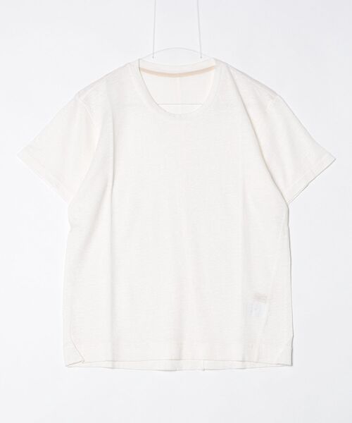 suzuki takayuki(スズキタカユキ)の「linen t-shirt(Tシャツ/カットソー・メンズ・ブラック/グレー/オフホワイト/ライトグリーン・02/01/00)」の2枚目の写真