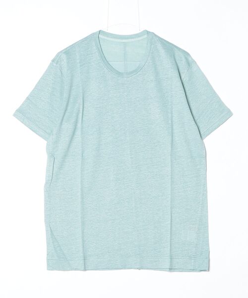 suzuki takayuki(スズキタカユキ)の「linen t-shirt(Tシャツ/カットソー・メンズ・ブラック/グレー/オフホワイト/ライトグリーン・02/01/00)」の4枚目の写真