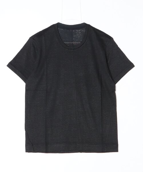 suzuki takayuki(スズキタカユキ)の「linen t-shirt(Tシャツ/カットソー・メンズ・ブラック/グレー/オフホワイト/ライトグリーン・02/01/00)」の3枚目の写真