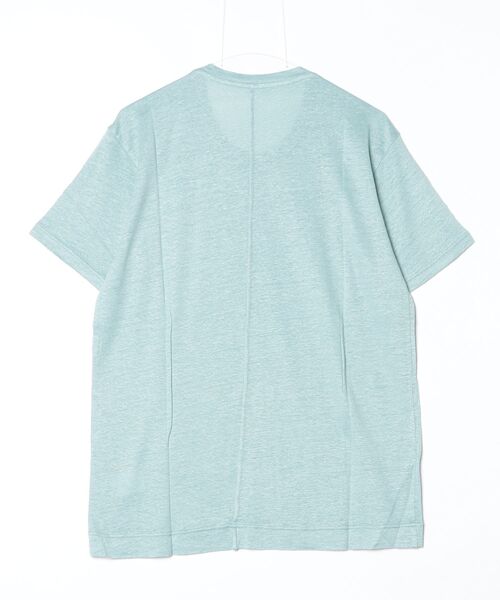 suzuki takayuki(スズキタカユキ)の「linen t-shirt(Tシャツ/カットソー・メンズ・ブラック/グレー/オフホワイト/ライトグリーン・02/01/00)」の5枚目の写真