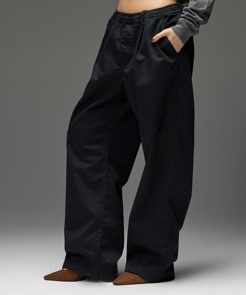X-girl(エックスガール)の「LOOSE FIT EASY PANTS(チノパンツ・レディース・ベージュ/ブラック/マルチ・S/M)」の21枚目の写真