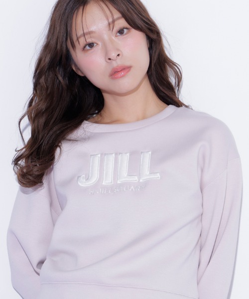 JILL by JILL STUART(ジルバイジルスチュアート)の「フェイクファーロゴスウェット(スウェット・レディース・グレー/ネイビー/ピンク・FREE)」の1枚目の写真