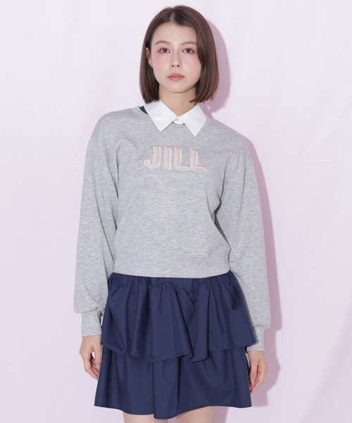JILL by JILL STUART(ジルバイジルスチュアート)の「フェイクファーロゴスウェット(スウェット・レディース・グレー/ネイビー/ピンク・FREE)」の4枚目の写真