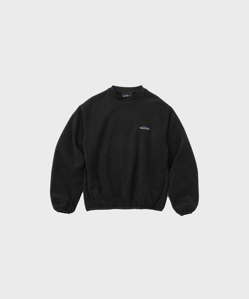 THOUSAND MILE（サウザンドマイル）の「THOUSAND MILE / KNIT FREECE CREW NECK PULLOVER / TM252KF00140 秋服 冬服（スウェット・メンズ・ブラック/サンドベージュ・XS）」の2枚目の写真