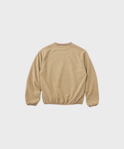 THOUSAND MILE（サウザンドマイル）の「THOUSAND MILE / KNIT FREECE CREW NECK PULLOVER / TM252KF00140 秋服 冬服（スウェット・メンズ・ブラック/サンドベージュ・XS）」の4枚目の写真