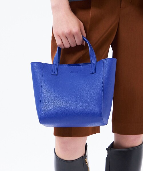 MACKINTOSH PHILOSOPHY（ﾏｯｷﾝﾄｯｼｭ ﾌｨﾛｿﾌｨｰ）の「ミニショルダースクエアトート（ハンドバッグ・レディース・ブラック/ブラウン系その他3/ライトブルー・FREE）」の5枚目の写真