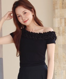 SOPHIA ONE SHOULDER FRILL TOPS(ソフィア ワンショルダーフリルトップス)