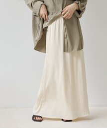 【Noka】サテンセミフレアスカート《WEB限定》