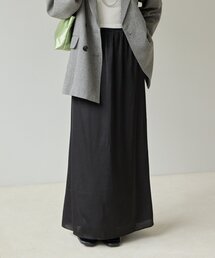 【Noka】サテンセミフレアスカート《WEB限定》