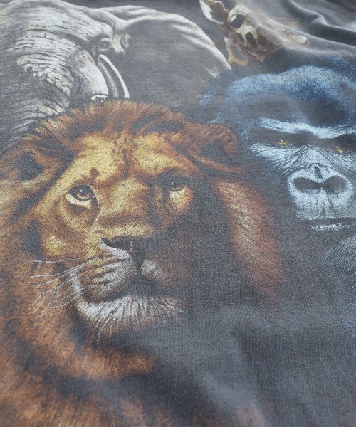 LABORATORY R(ラボラトリーアール)の「【USED】90’s “Animals” アニマル Tシャツ(Tシャツ/カットソー・メンズ・ブラック・X-LARGE)」の3枚目の写真