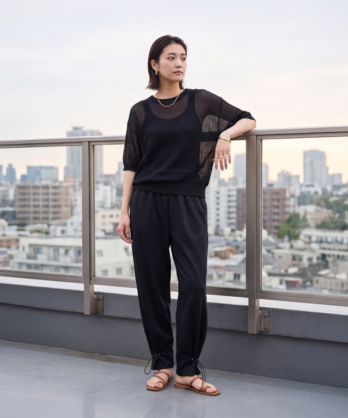 STYLE DELI（スタイルデリ）の「【DELI by】シルエットチェンジイージージョグパンツ（その他パンツ・メンズ・ブラック/グレー・M）」の6枚目の写真