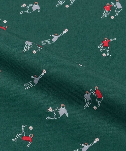 green label relaxing(グリーンレーベルリラクシング)の「GLR サテン サッカー ハンカチ(ハンカチ/ハンドタオル・メンズ・ブラック/ベージュ/ダークグリーン・FREE)」の10枚目の写真
