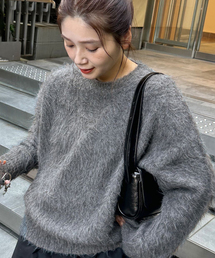 《WEB限定追加》シャギークルーネックプルオーバー