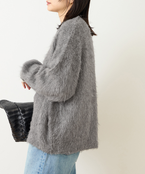 JOURNAL STANDARD(ジャーナルスタンダード)の「《WEB限定追加》シャギークルーネックプルオーバー(ニット/セーター・レディース・チャコールグレー/ブラック・FREE)」の5枚目の写真
