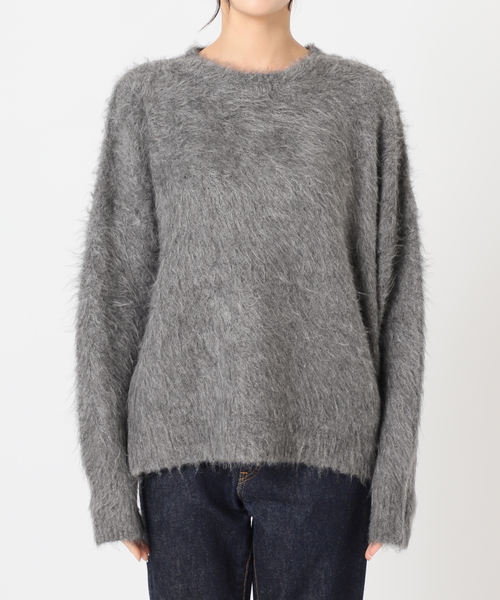 JOURNAL STANDARD(ジャーナルスタンダード)の「《WEB限定追加》シャギークルーネックプルオーバー(ニット/セーター・レディース・チャコールグレー/ブラック・FREE)」の16枚目の写真