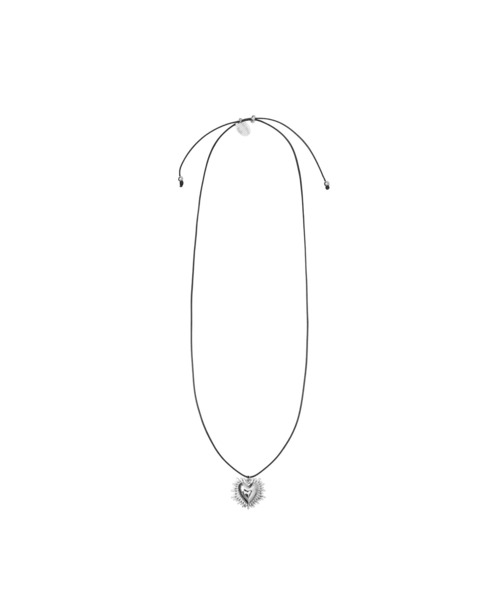 ROSE BUD(ローズバッド)の「HEART CHOKER(ネックレス・レディース・ブラック・ONE SIZE)」の2枚目の写真