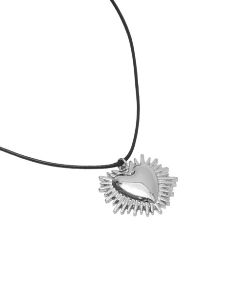 ROSE BUD(ローズバッド)の「HEART CHOKER(ネックレス・レディース・ブラック・ONE SIZE)」の3枚目の写真
