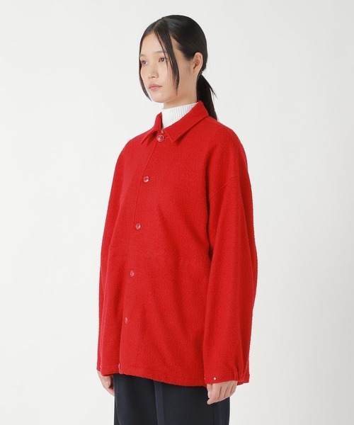 ZUCCa(ズッカ)の「MILLED WOOL JERSEY / ブルゾン(ブルゾン・レディース・レッド・M size/XL)」の4枚目の写真