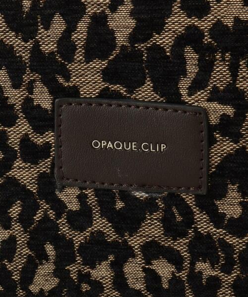 OPAQUE.CLIP（オペークドットクリップ）の「【軽量／A4対応】ジャカードデザイントートバッグ（トートバッグ・レディース・ブラック/ブラウン系その他・00）」の15枚目の写真