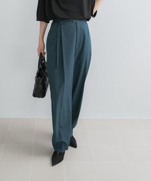 URBAN RESEARCH ROSSO WOMEN(アーバンリサーチ ロッソ)の「ウール混センプレタックパンツ(その他パンツ・レディース・グリーン/ブラック・38/36)」の20枚目の写真