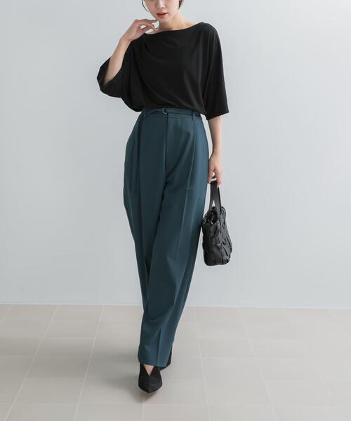 URBAN RESEARCH ROSSO WOMEN(アーバンリサーチ ロッソ)の「ウール混センプレタックパンツ(その他パンツ・レディース・グリーン/ブラック・38/36)」の19枚目の写真