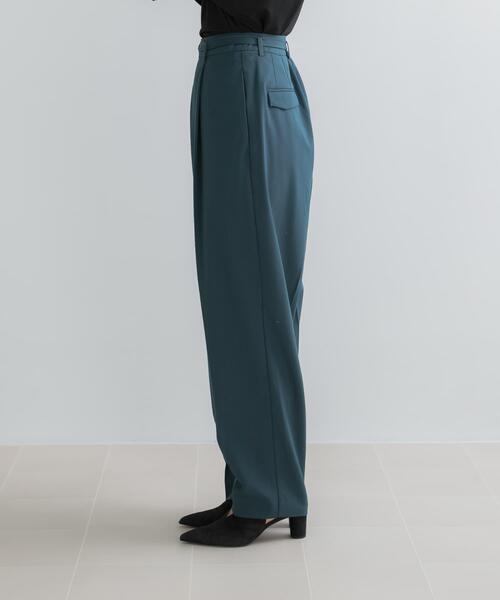 URBAN RESEARCH ROSSO WOMEN(アーバンリサーチ ロッソ)の「ウール混センプレタックパンツ(その他パンツ・レディース・グリーン/ブラック・38/36)」の16枚目の写真