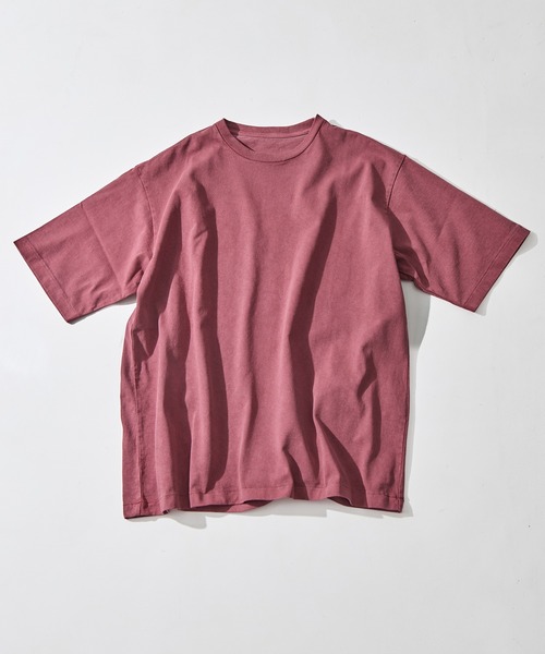 KEY TIMEZ(キータイムズ)の「【KEY TIMEZ/キータイムズ】ヴィンテージウォッシュTee(Tシャツ/カットソー・メンズ・ダークパープル/レッド/オフホワイト/ダークグレー・2/1/3)」の1枚目の写真
