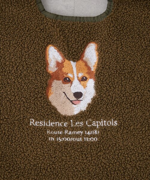 Remind me and forever(リマインドミーアンドフォーエバー)の「ボア刺繍コードトート(トートバッグ・レディース・ベージュ/アイボリー/カーキ/ブラウン/グレー・FREE)」の10枚目の写真