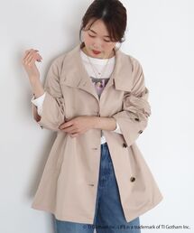 【撥水】ツイルストレッチステンカラーコート