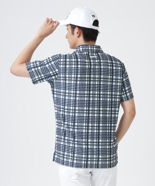 PEARLY GATES(パーリーゲイツ)の「【PEARLY GATES】メッシュジャガード半袖ポロシャツ <チェック柄> (MENS)(ポロシャツ・メンズ・ホワイト系その他・MEDIUM/X-LARGE/LARGE/XX-LARGE)」の9枚目の写真