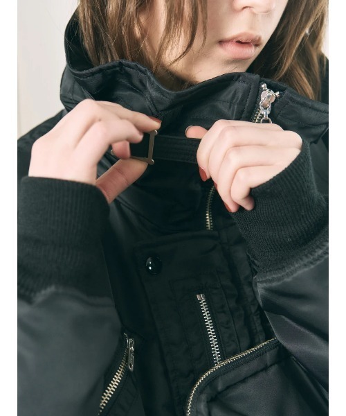 PHINGERIN(フィンガリン)の「PHINGERIN VISOR LIFT FLIGHT JACKET (PD-262-JK-011)(その他アウター・メンズ・ブラック・LARGE)」の5枚目の写真