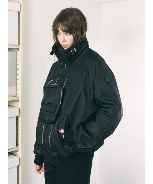 PHINGERIN(フィンガリン)の「PHINGERIN VISOR LIFT FLIGHT JACKET (PD-262-JK-011)(その他アウター・メンズ・ブラック・LARGE)」の2枚目の写真