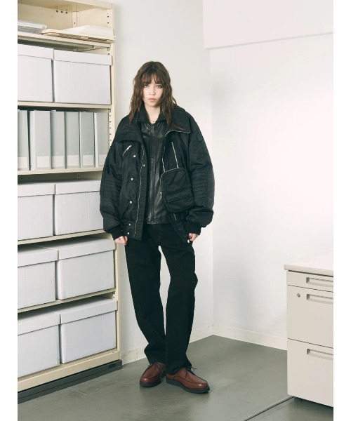 PHINGERIN(フィンガリン)の「PHINGERIN VISOR LIFT FLIGHT JACKET (PD-262-JK-011)(その他アウター・メンズ・ブラック・LARGE)」の3枚目の写真