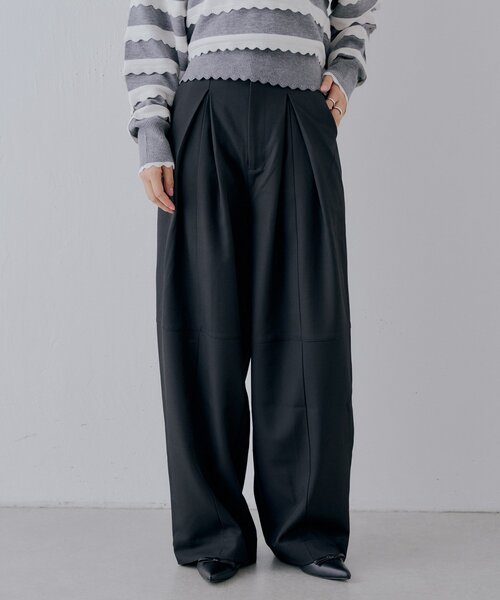 Chico(チコ)の「【SALON by Chico】タックバレルワイドパンツ(その他パンツ・レディース・ベージュ/ブラック/グレー・SMALL/MEDIUM)」の8枚目の写真