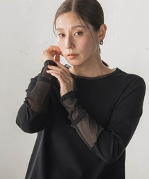 袖切り替えプルオーバー
