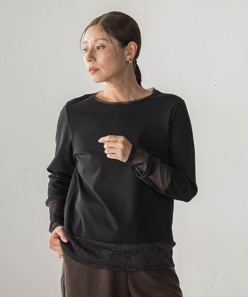 la.f…（ラエフ）の「袖切り替えプルオーバー（Tシャツ/カットソー・レディース・ホワイト/ブラック・9号）」の20枚目の写真